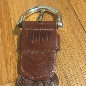DKNY Brown Leather Belt